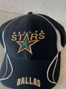 Brand New Dallas Stars Black Logo Cap